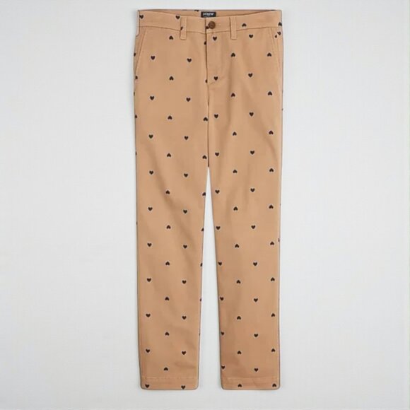 J.Crew Printed high-rise girlfriend chino pant Size 4 Petite - Picture 2 of 13